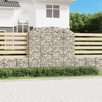 cesta gaviones  gavion para piedras  gavion decorativo forma arco hierro galvanizado 200x50x180200 cm cfw216164