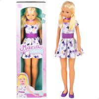 colorbaby toys -  muneca grande de 1 metro maria cabeza brazos y piernas articulados mide 105 cm peina su pelo y juega a vestirla munecas de juguete juguetes infantiles juego simbolico juegos