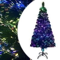 arbol de navidad  decoraciones de navidad artificial y soporte fibra optica verde 150 cm