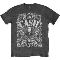 johnny cash camiseta manga larga dont take your guns to town para hombre