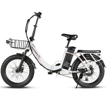Bicicleta Eléctrica Plegable Samebike Cy20 Pro, Fat Bike Urbana De 20