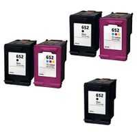 compatible multipack hp deskjet ink advantage 3785 printer ink cartridges 5 pack -f6v25ae