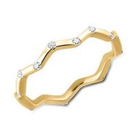 anillo de oro 9 quilates para mujer con circonita