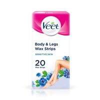 veet body  legs wax strips for sensitive skin
