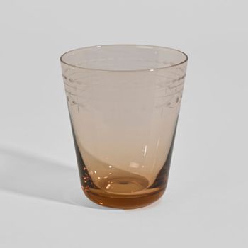 Vaso de cristal tallado