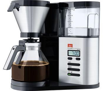 MELITTA AromaElegance Deluxe Filter Coffee Machine - Black & Stainless Steel, Stainless Steel