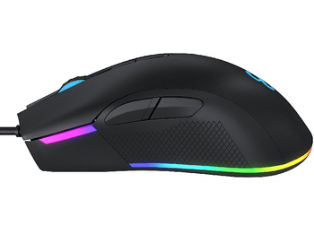 Ratón gaming - Newskill EOS, 16000 DPI, Retroiluminado, Negro
