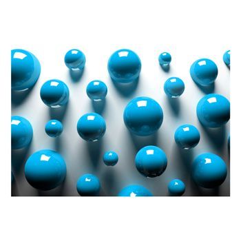 Papel Pintado 3d - Blue Balls (300x210 Cm)