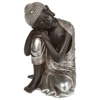 estatua de buda sentado en resina h36cm