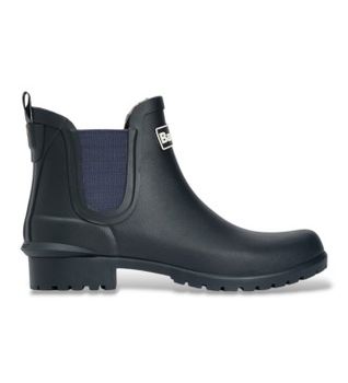 Barbour para mujer. LRF0066 Botines Wilton Chelsea Welly marino (39), Plano, 1 a 3cm, Ninguno, Casual, Outdoor