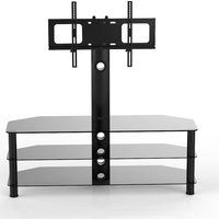 vivanco brisa 1200 tv stand with bracket - black black