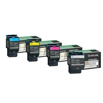 Original Multipack Lexmark X544 Printer Toner Cartridges (4 Pack) -C544X1KG