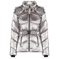 desigual abrigo de plumas metalic para mujer