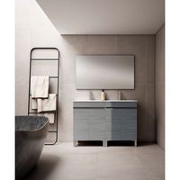 mueble stephanie 120 cm 4p fresno gris pack mueble  lavabo