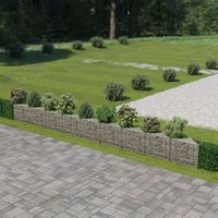 muro de gaviones  gavion para piedras  gavion decorativo de acero 630x30x50 cm cfw517403