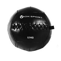 wall ball 12kg - pvc reforzado - viok sport - costura doble - antideslizante