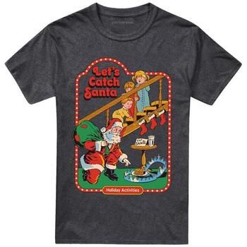 Steven Rhodes Camiseta Let's Catch Santa para mujer