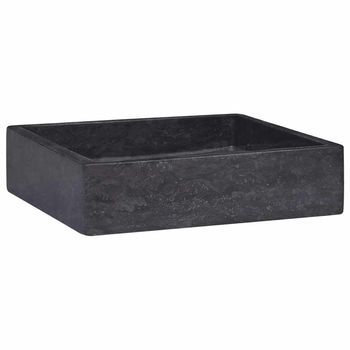 Lavabo De Baño Moderno | Lavabo Mármol Negro 40x40x10 Cm