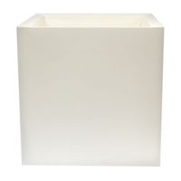 macetero de polietileno blanco 50x50 cm