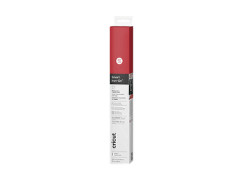 Accesorio para Plotter - Cricut Vinilo termoadhesivo Smart Iron-On™ sin tapete de corte (91,4 cm), Compatible con las prensas térmicas Cricut™, Rojo