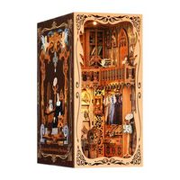 guardarropa de la duquesa book nook de madera diseno 3d realista con gran detalle cubierta y luces led 241 piezas 11x18x23 cm color multicolor