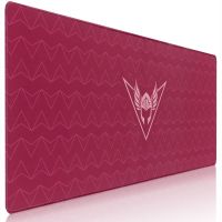 valk gaming mousepad xxl alfombrilla gaming tela 80x30cm rojo rubi