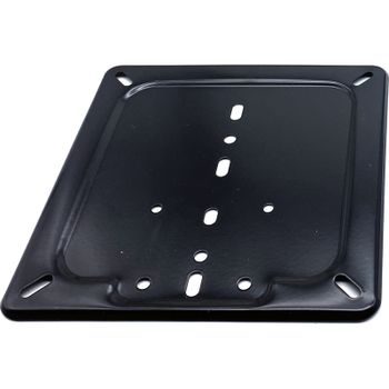 Base de matrícula motocicleta moderna acero negro