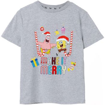 Spongebob Squarepants Camiseta Make It Merry para niño