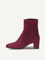 caprice bootie red made of textiles with block heel size 39