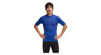 maillot de manga corta hoka skybreeze 1 2 cremallera azul hombre