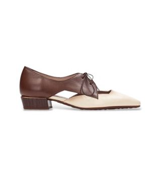 Hispanitas para mujer. BHV264628 Zapatos Azucena beige (39), Piel, Marrón, 1 a 3cm, Cordones, Casual, Fiesta, Clásico
