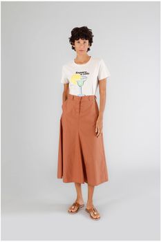 falda acampanada de algodón argan s
