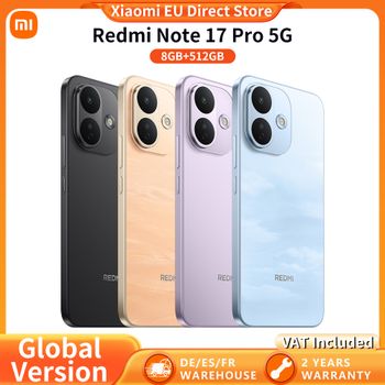 Versión Global Redmi Note 17 Pro, 6.83 Pulgadas, Batería de 8340 mAh, Potente Snapdragon 6S Gen 4, Smartphone 5G con Hypercarga de 67W