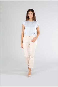 pantalón slim teñido en prenda sand