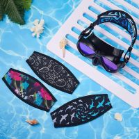 cubierta de correa de mascara de buceo envoltura protectora de pelo reutilizable de neopreno para hombres y mujeres buceo snorkel natacion