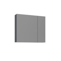 mueble de bano con espejo  - 75 x 16 x 66 cm - antracita mate