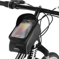 wozinsky bolsa para cuadro de bicicleta con funda ventana para telefono bolso de transporte impermeable