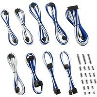 cablemod classic modmesh c-series corsair axi hxi rm cable kit - white  blue white