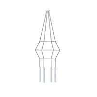 lampara colgante rose 4 luces