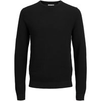 jack  jones jersey 12258571 jjotto knit crew neck ln black para hombre