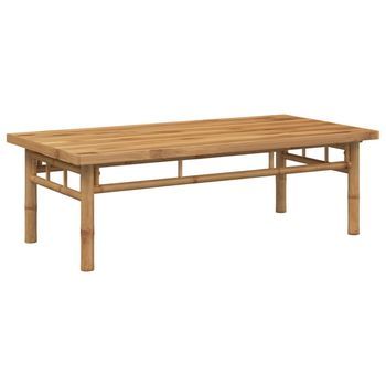 Mesa De Centro 110x55x35 Cm Bambú Con Acabado Natural - Marrón