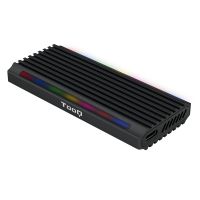 tooq shinobi caja externa para ssd m2 ngffnvme usb-c 31 gen2 rgb negra