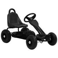 kart de pedales con neumaticos negro vidaxl