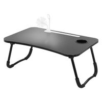 mesa de portatil para camasofa negro 60x40cm soporte para tablet