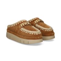 mou zuecos mujer - marron talla 38