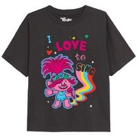 trolls camiseta i love to sing para nina