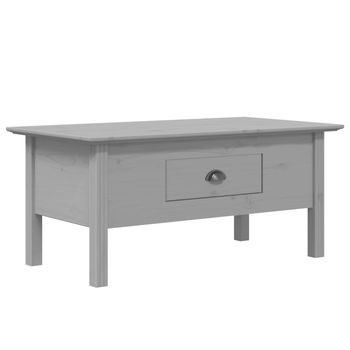 Mesa De Centro 55x100x46 Cm Madera Maciza De Pino, Madera Trabajada - Gris