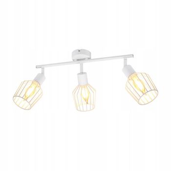 Quiring - plafón de metal, color blanco, 46 cm, e14