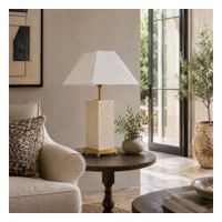 lampara sobremesa en laton dorado 14x36x57 cm