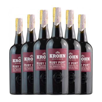 Krohn Vino Generoso Ruby Port Porto 75 Cl 20% Vol. (pack De 6 Unidades)
